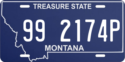 MT license plate 992174P