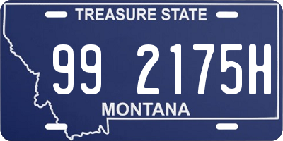 MT license plate 992175H