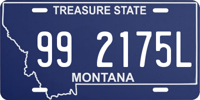 MT license plate 992175L