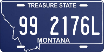 MT license plate 992176L