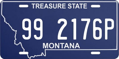 MT license plate 992176P