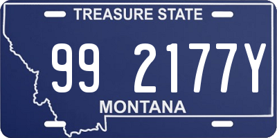 MT license plate 992177Y