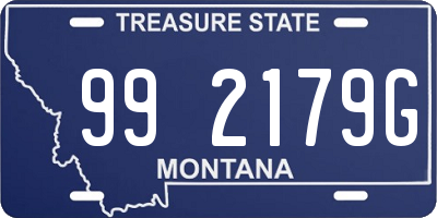 MT license plate 992179G