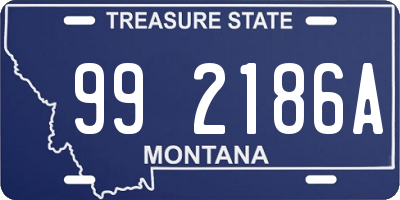 MT license plate 992186A