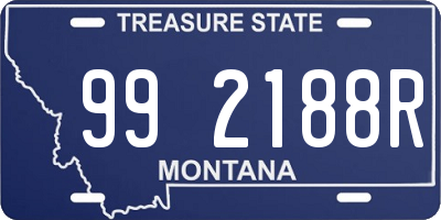 MT license plate 992188R