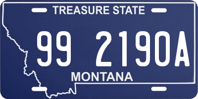 MT license plate 992190A