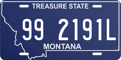 MT license plate 992191L