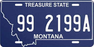 MT license plate 992199A