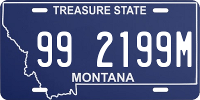 MT license plate 992199M