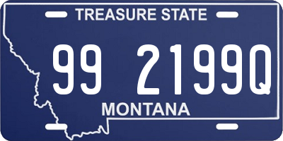 MT license plate 992199Q