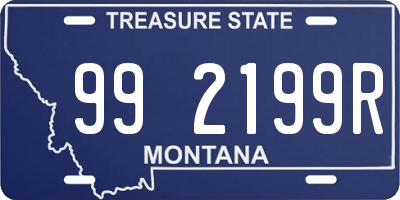 MT license plate 992199R