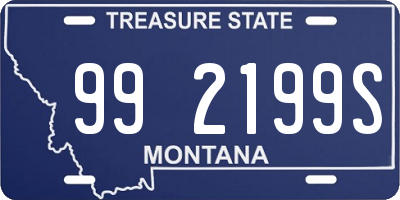 MT license plate 992199S