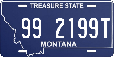 MT license plate 992199T