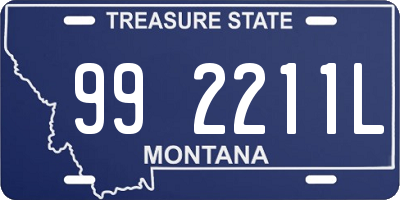 MT license plate 992211L