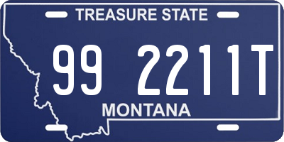 MT license plate 992211T