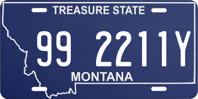 MT license plate 992211Y