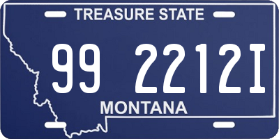 MT license plate 992212I