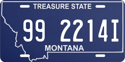 MT license plate 992214I