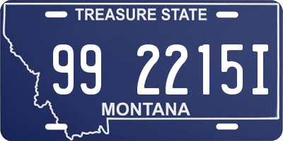 MT license plate 992215I