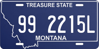 MT license plate 992215L