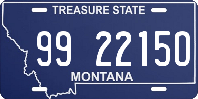 MT license plate 992215O