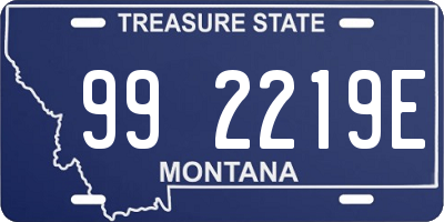 MT license plate 992219E