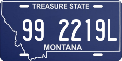 MT license plate 992219L