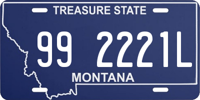 MT license plate 992221L