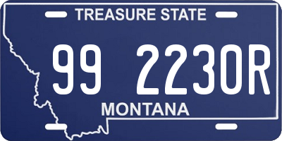 MT license plate 992230R