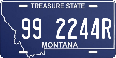 MT license plate 992244R