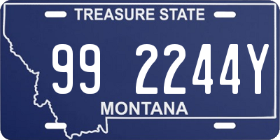 MT license plate 992244Y