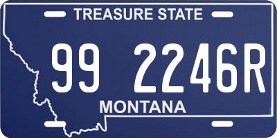 MT license plate 992246R