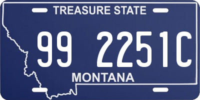 MT license plate 992251C