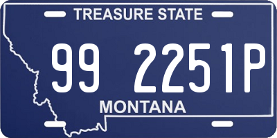 MT license plate 992251P