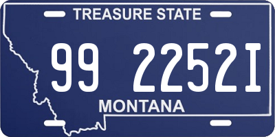 MT license plate 992252I