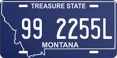 MT license plate 992255L