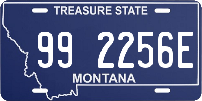 MT license plate 992256E