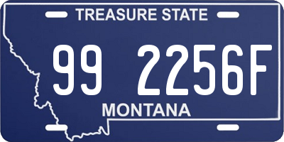 MT license plate 992256F