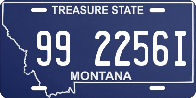 MT license plate 992256I