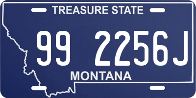 MT license plate 992256J