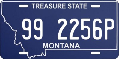 MT license plate 992256P