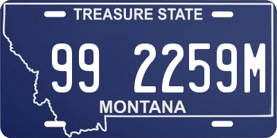 MT license plate 992259M