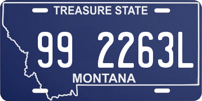 MT license plate 992263L