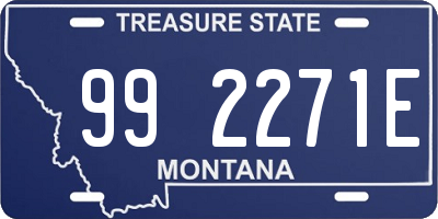 MT license plate 992271E