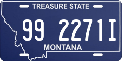 MT license plate 992271I