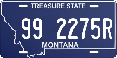 MT license plate 992275R