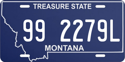 MT license plate 992279L