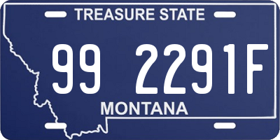 MT license plate 992291F