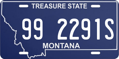 MT license plate 992291S