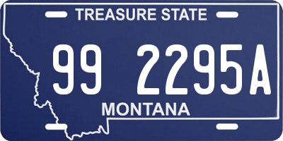 MT license plate 992295A